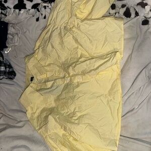 SHEIN Light Yellow Button-Up Shirt